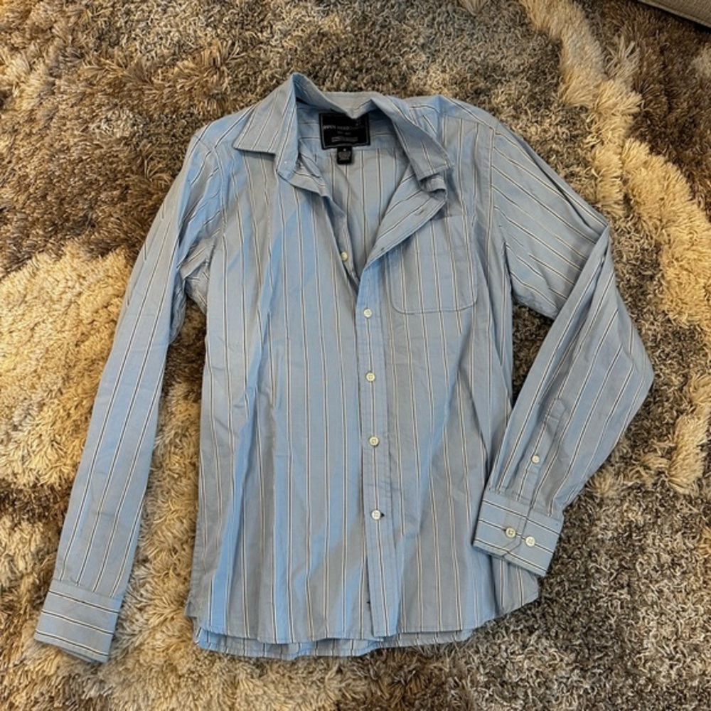 NWOT Duck Head Blue Striped Men's Shirt